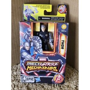 Marvel Mech Strike Mechasaurs Thor 4" Action Figure with Weapon Accessory Hasbro